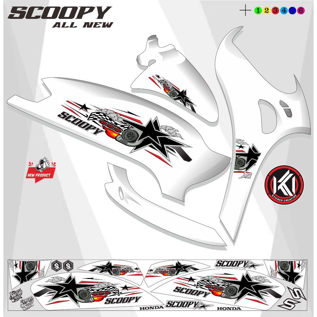 STRIPING MOTOR SCOOPY VARIASI LIS / STRIPING SCOOPY VARIASI
