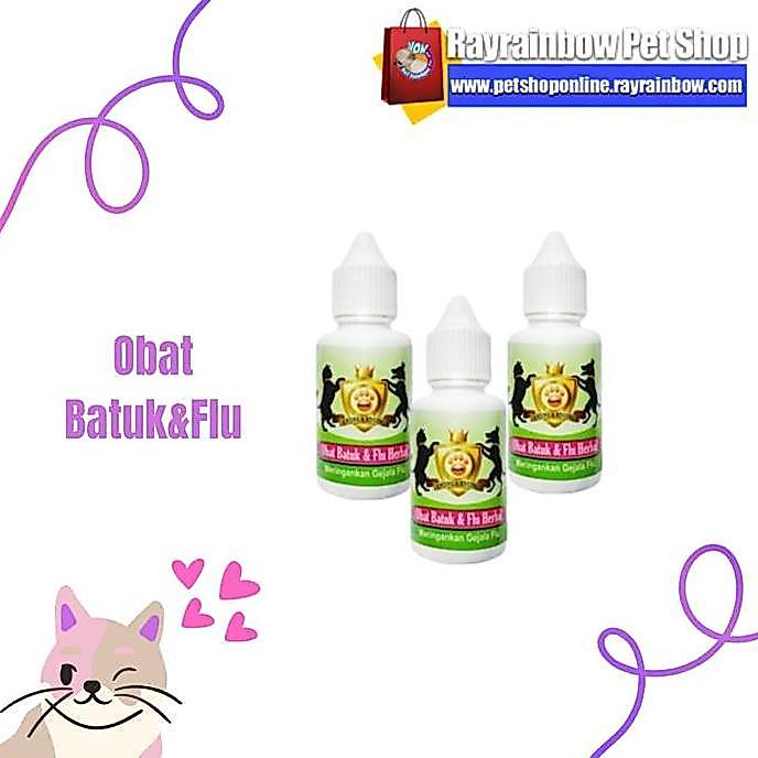 OBAT BATUK PILEK KUCING / OBAT BATUK PILEK ANJING