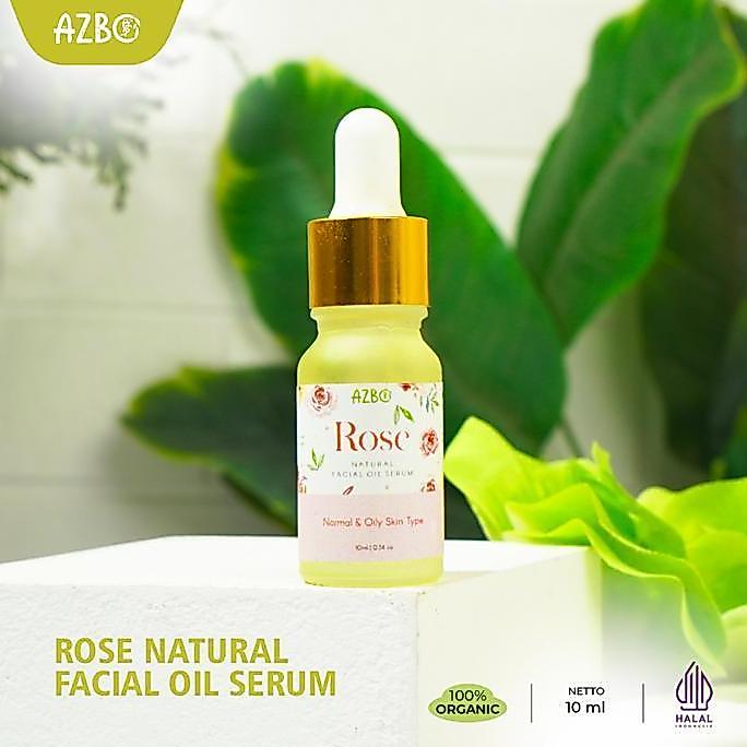 Rose Oil AZBO Produk Serum Alami Kuatkan Skin Barrier