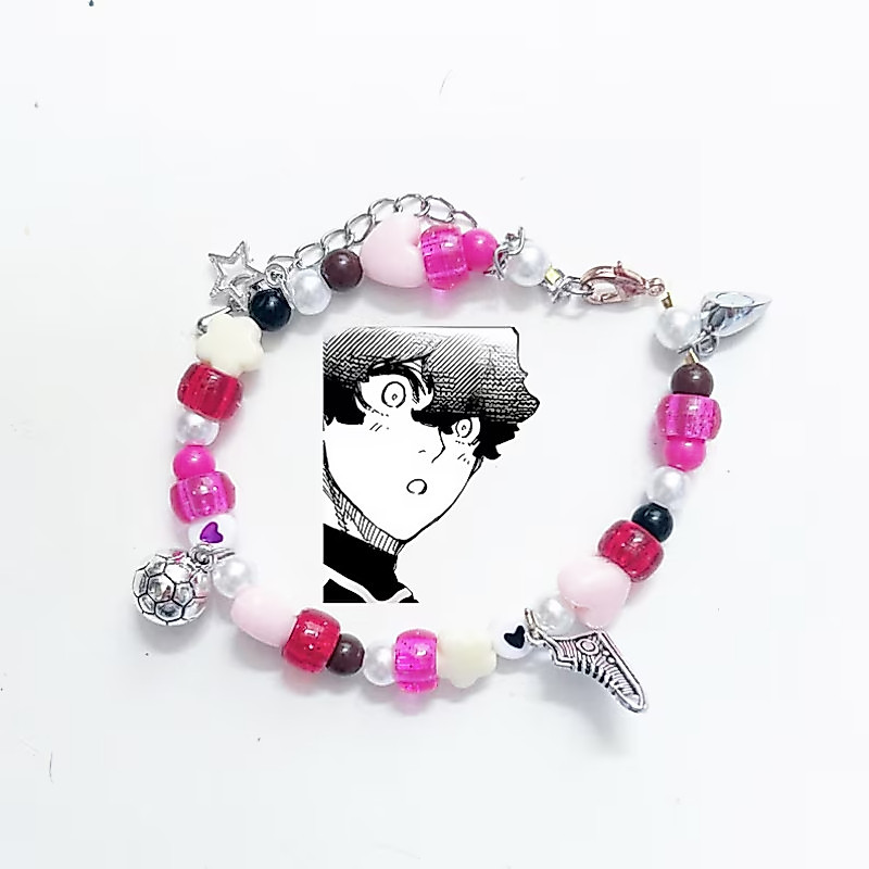 Michael Kaiser & Alexis Ness Inspired Matching Bracelets - Blue Lock Handmade BFF/Couple Jewelry,
