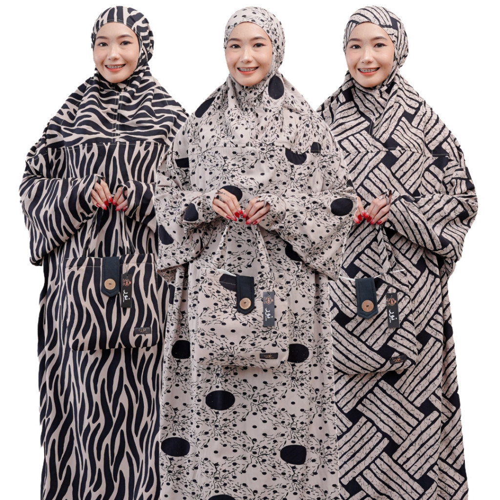 Nurhd Mukena Terusan Hadramaut Syari Milo