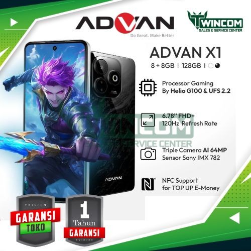 [NEW LAUNCH] Gaming Smartphone ADVAN X1 | MediaTek Helio G100 | 8GB+8GB/128GB | 6.78" 120Hz FHD+ | 6