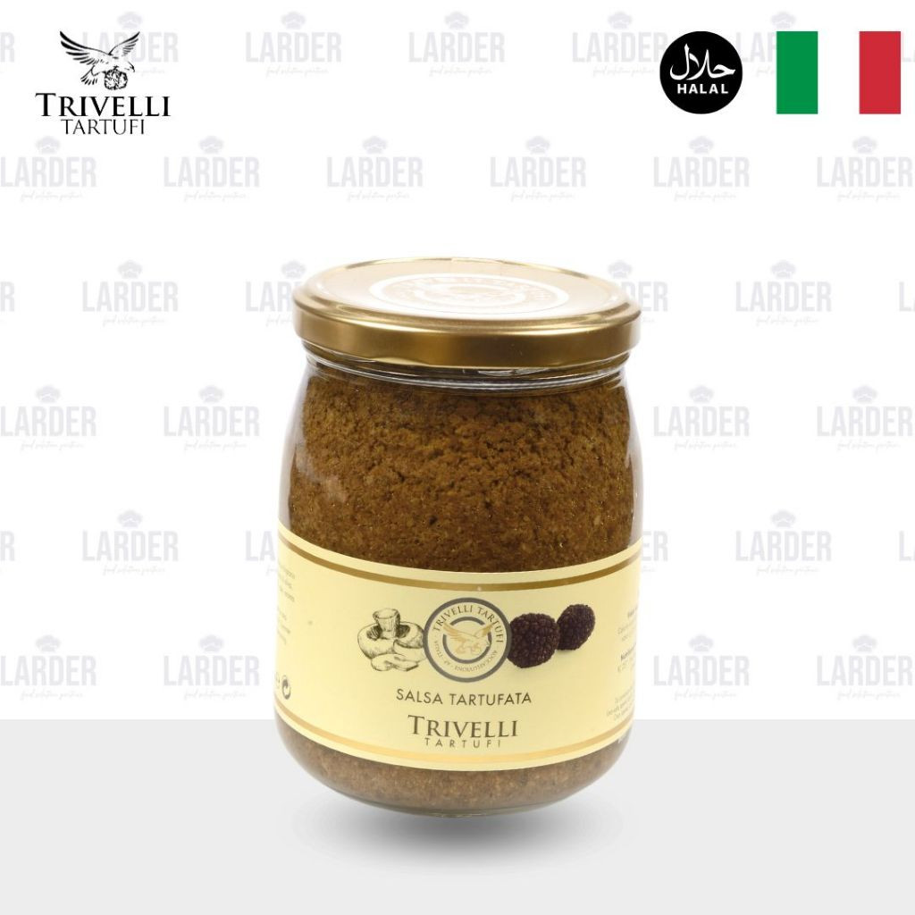 

TRIVELLI Black Truffle Sauce Paste Salsa Tartufata Cream Saus Jamur 500gr Saus Truffle 5%