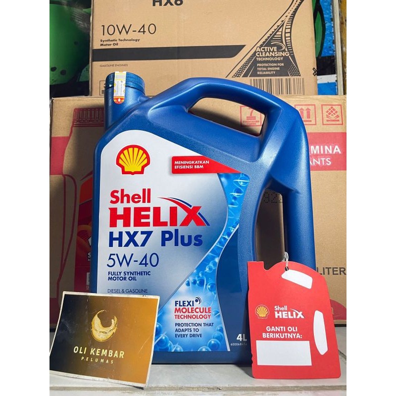 OlI Mobil Shell Helix HX7 Plus 5W-40 Original Barcode