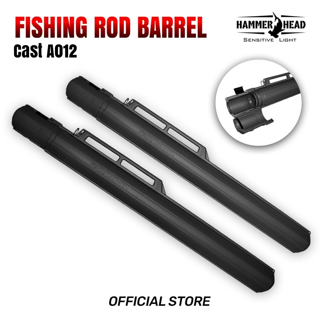 JAMIN MURAH HAMMER HEAD Tas Tabung Joran ROD BARREL A012 Hard Case Bahan Kuat Cocok Untuk Trip Jauh(