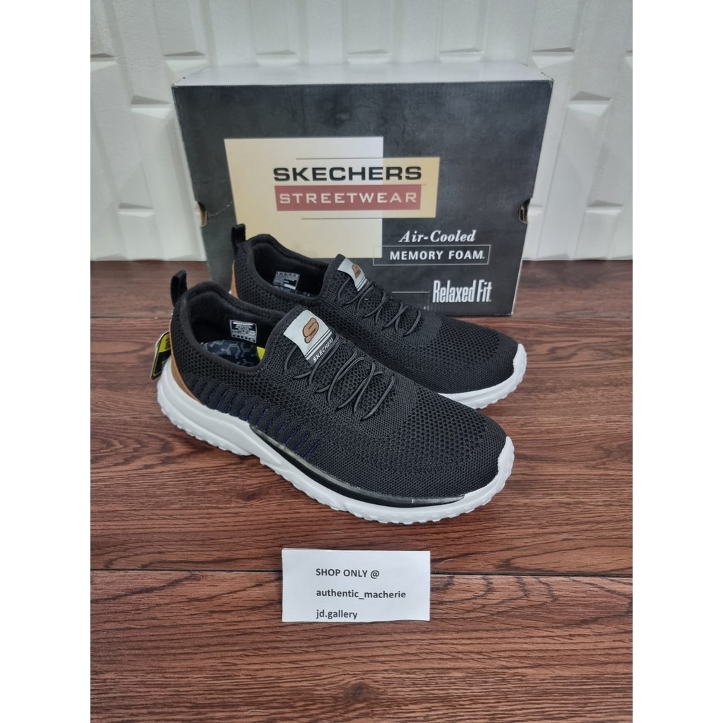 ORIGINAL SALE 70% SEPATU SKECHERS SOLVANO GATEN 210552 BLK MEN