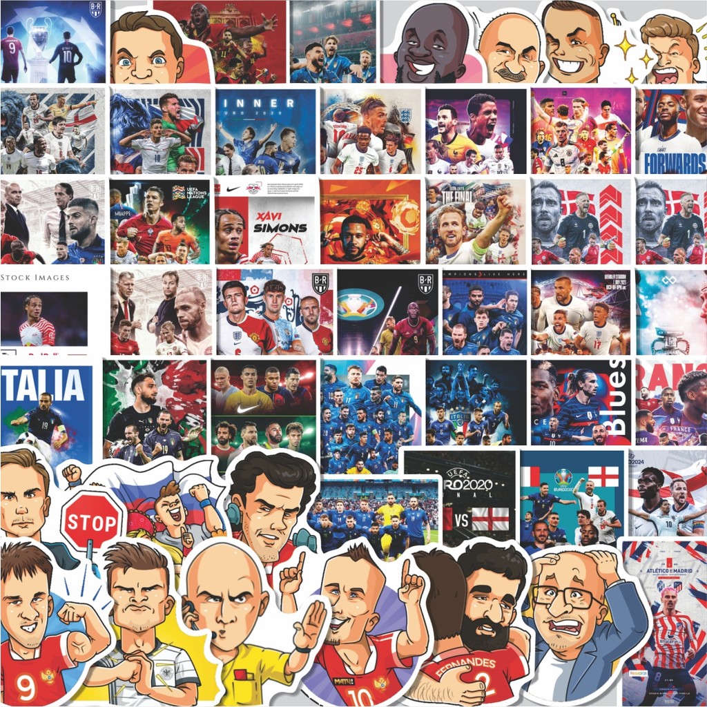 

Stiker Cutting Pack Stiker EURO 2020 Isi 100Pcs Series Aesthetic Lucu Keren Untuk Koper Bahan Vynil