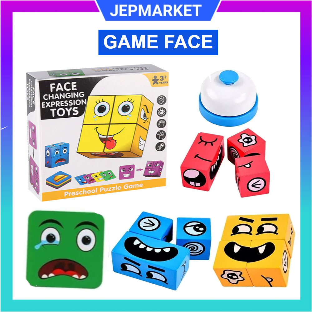 

Mainan Face Changing Cube Susun / mainan Ekspresi Muka Puzzle Game Fun / Game face ekspresi wajah / mainan ekspresi muka