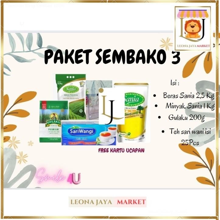 LJ MARKET PAKET SEMBAKO TYPE C PAKET TAHLILAN PAKET DONASI SEMBAKO MURAH SEMBAKO RAMADHAN4 IN 1