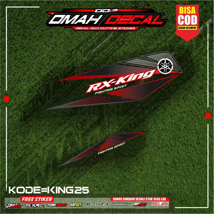 RX-KING Tampil Beda Total: Decal UV Transparan Custom Premium Anti Luntur Ready Stock KING-25