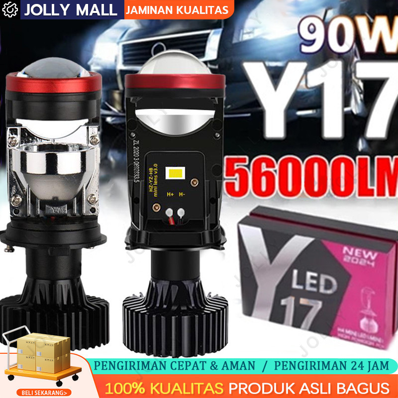 [Mendukung COD]Projie Led Mobil Mini Projie Y7D H4 Mobil Super Terang Lampu Led Mobil Utama Kabut