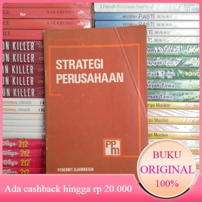 Buku Lawas 1980 Seri Manajemen STRATEGI PERUSAHAAN PPM Djambatan Bekas