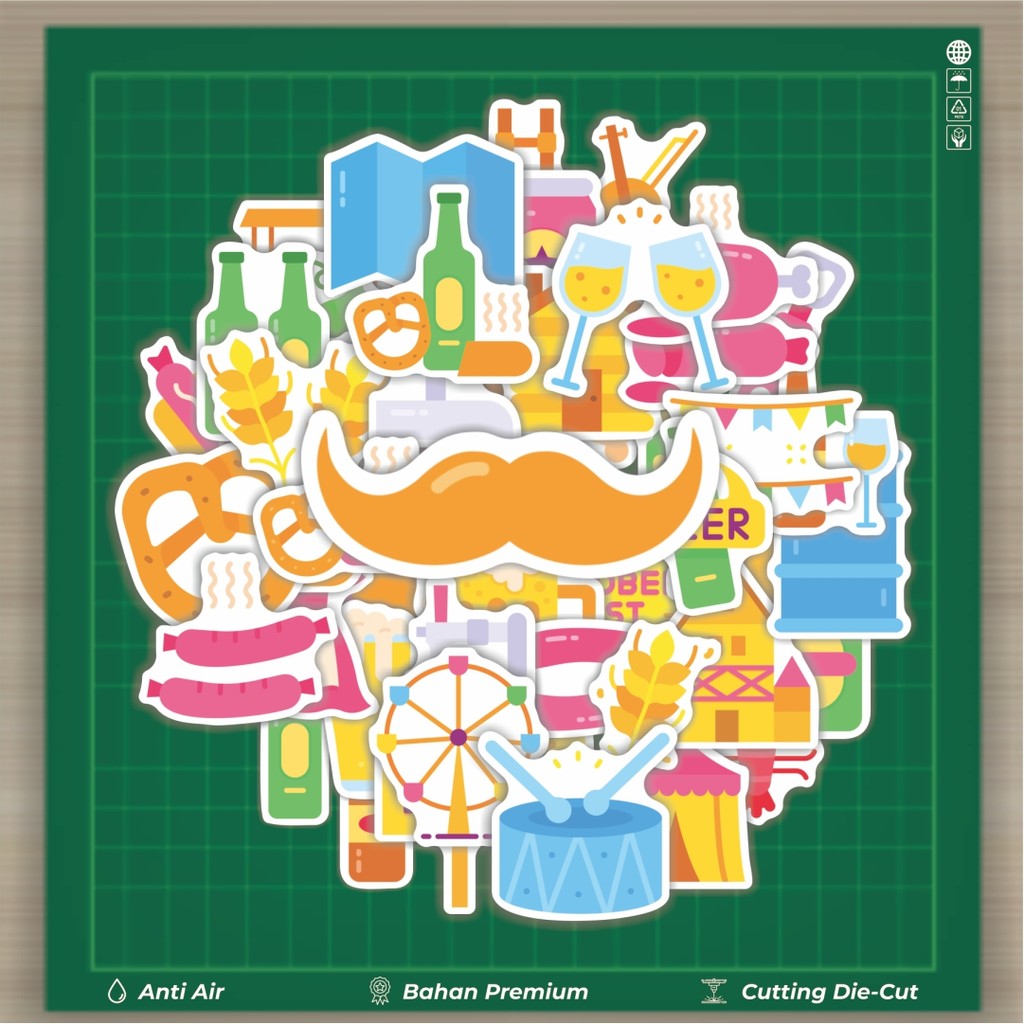 

HOT 50 PCS STIKER Stiker Aesthetic Random Pesta Stiker Fashion Cars Decal Dingin Kartu Album Custom Vinyl Anti Air- Sticker Aesthetic Buku Journal Koper Casing HP Tablet Laptop Helm Motor Botol Minum