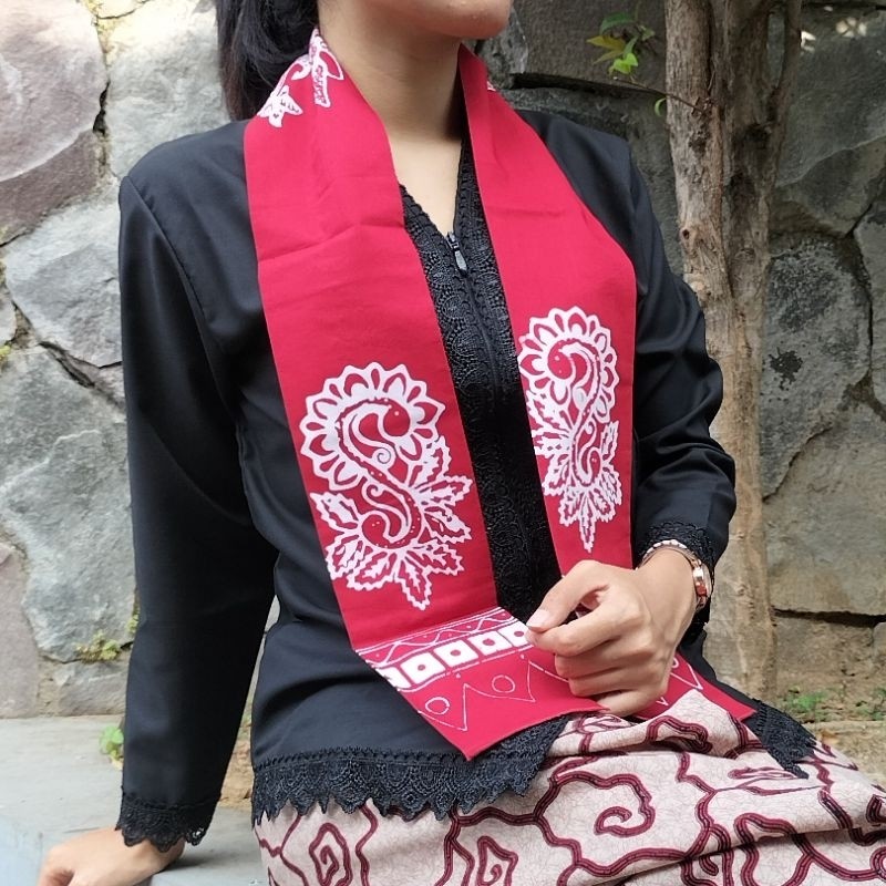 TERLARIS Syal Batik Khas Banyuwangi Banyak Pilihan Motif Republik Using jj-2