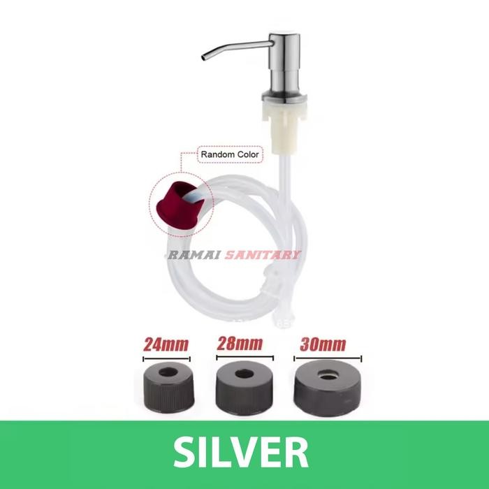 

Selang Tempat Sabun Soap Dispenser - Silver