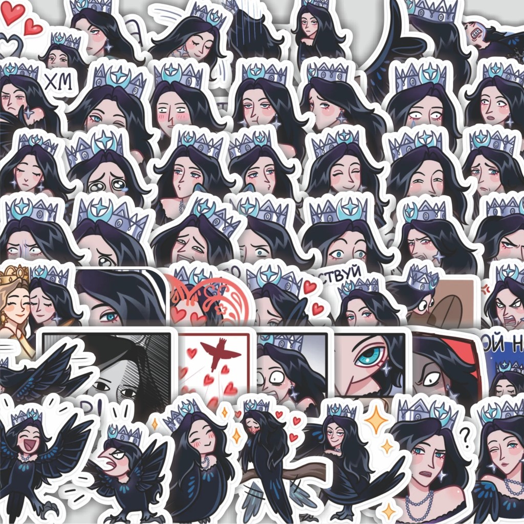 

Stiker Cutting Pack Stiker Funny Karakter Crow Girl Sirin Isi 100Pcs Series Aesthetic Lucu Keren Untuk Koper Bahan Vynil