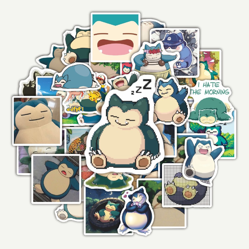 

Sticker Pack Stiker Kartun Snorlax V1 | Sticker TUMBLR | Stiker LAPTOP KOPER HELM