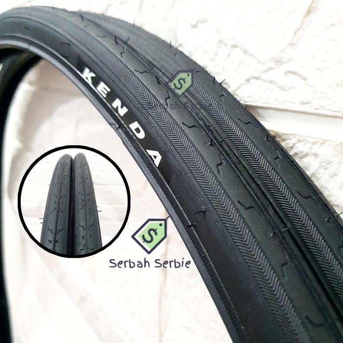 BAN LUAR SEPEDA 700X25C KENDA BALAP FIXIE FIXXIE 700X25 700 X 25 25C HITAM ROAD BIKE - PUTIH Terlari