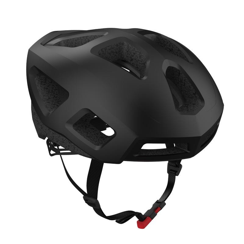 Decathlon Btwin Helm Sepeda Road Bike Roadr 100 Black - 8500028