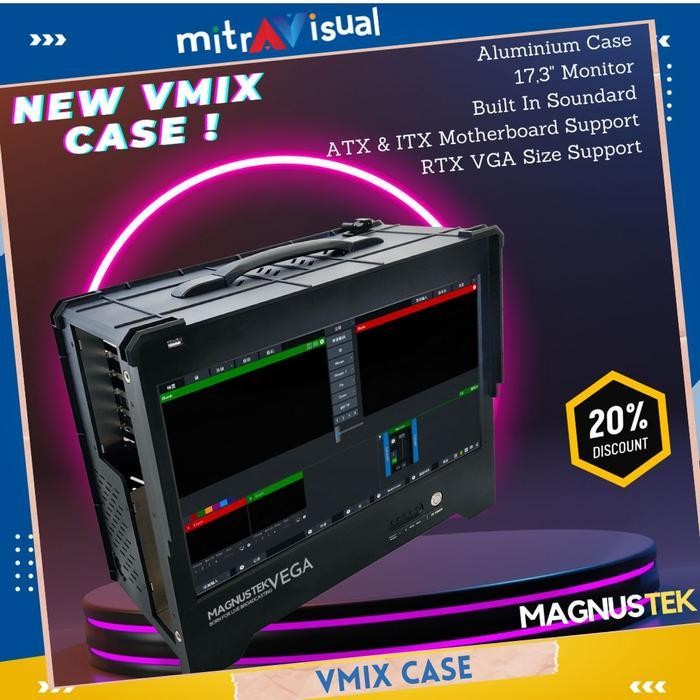 Magnustek Vega Profesional Portable VMix Case Built In Soundcard