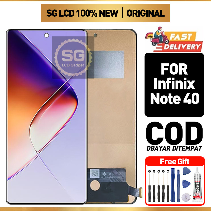 LCD Infinix note 40 x6853 Original Fullset Ori Asli Touchscreen hp For Glass Touch Screen Digitizer