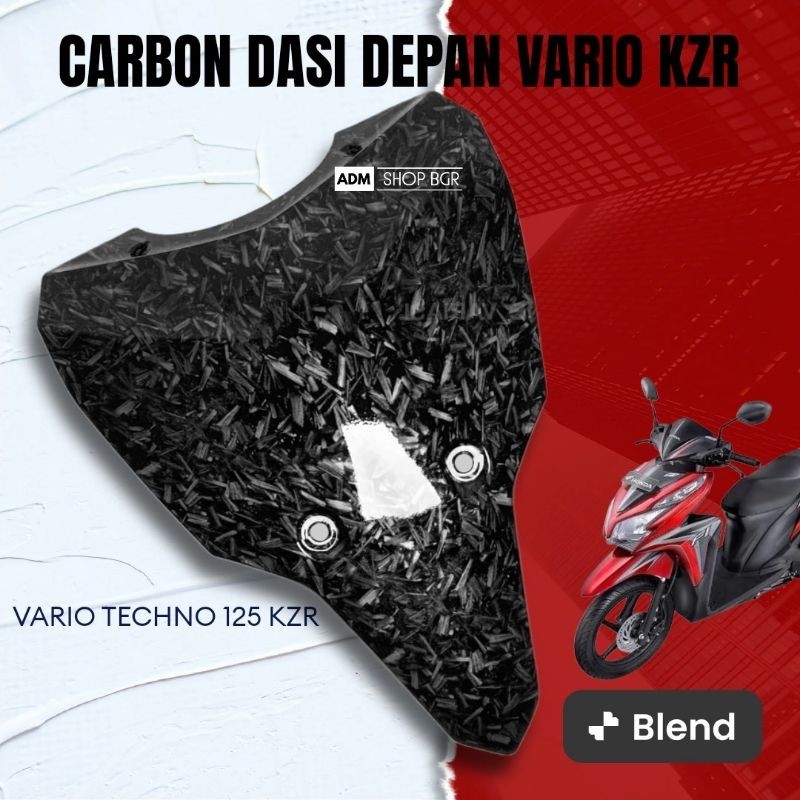 DASI PANEL DEPAN CARBON FORGED VARIO BOHLAM OLD / DASI DUDUKAN PLAT VARIO TECHNO 125 CARBON FORGED H