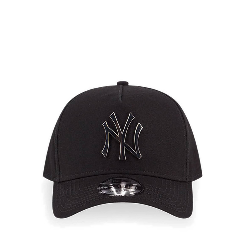 New Era 9FORTY A-Frame Mlb Matel Badge Slv New York Yankees Men's Cap - Black