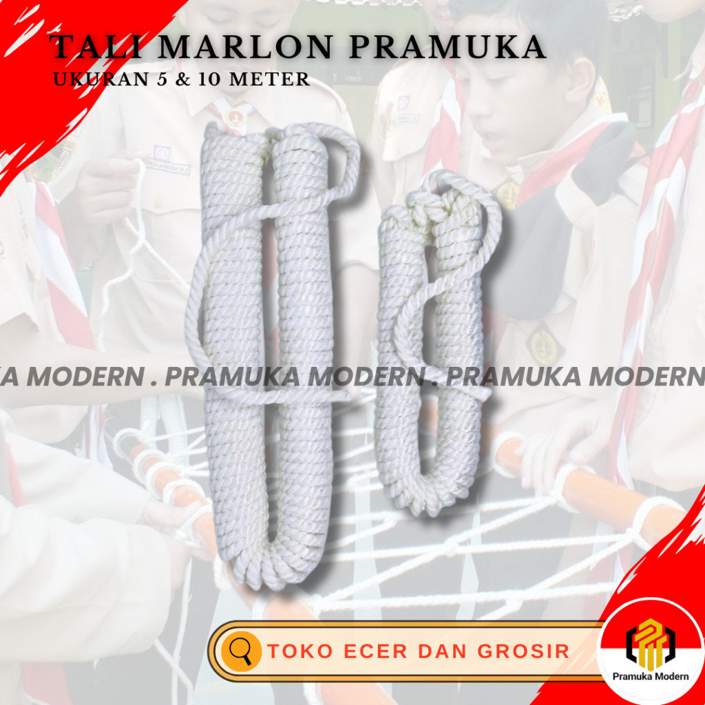 

Tali marlon 5m dan 10m / tali pramuka marlon bijian