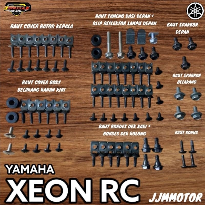 Baut Body Lengkap Yamaha Xeon RC Fullset / Baut Lengkap Full Set Bodi Yamaha Xeon RC
