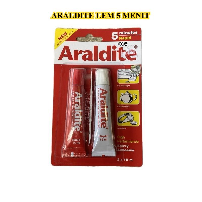 

Lem Epoxy Besi Araldite Rapid 5 Menit – Perekat Kuat Serbaguna Cepat Kering untuk Logam, Keramik, Kaca, Plastik & Resin