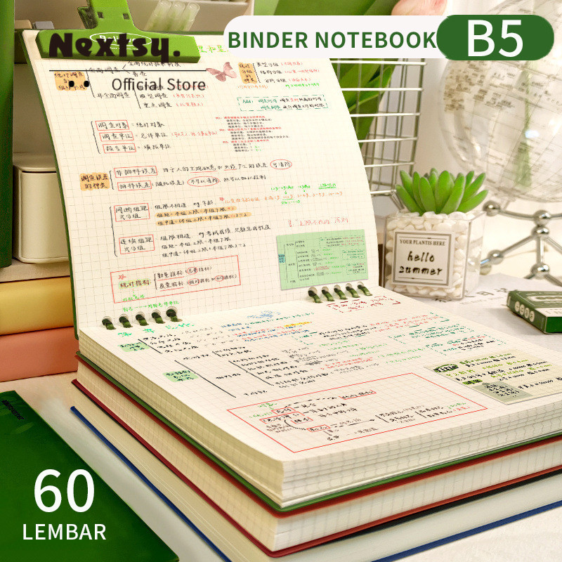 

Notebook Buku B5 Flip Vertikal/ Buku Binder B5 /Tulis Sekolah Lucu Buku Notebook Aesthetic / Binder 360 Derajat Notebook
