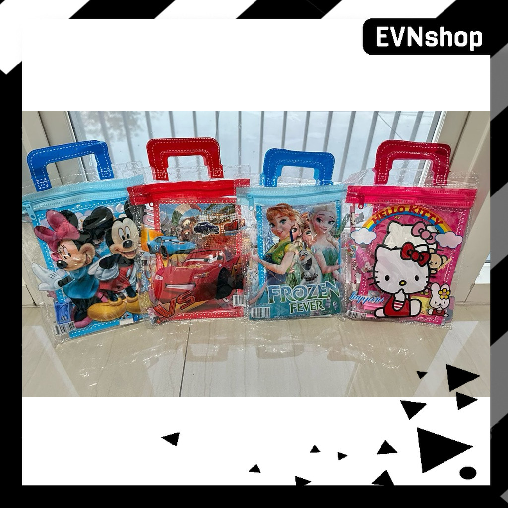 

8801 Stationery Set Impor Anak Isi 6pcs Karakter Lucu