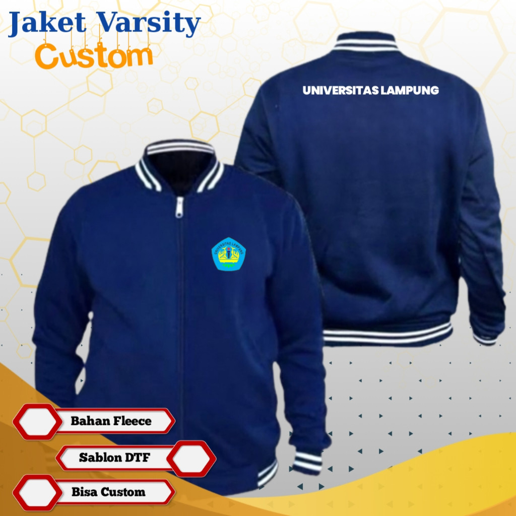 Jaket Universitas Lampung Jaket Varsity Custom