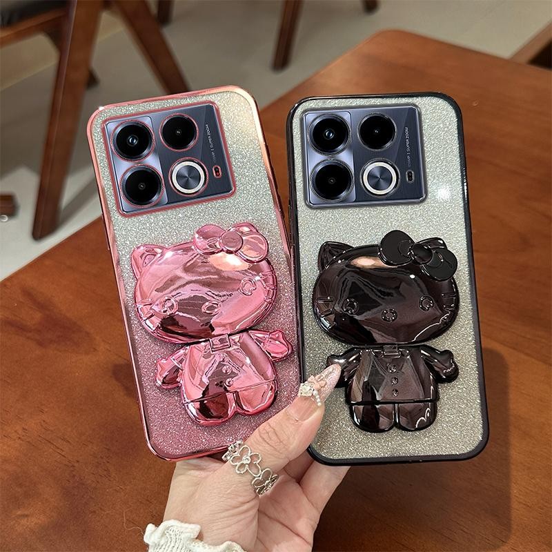 SoftCase HP Silikon Case Untuk Infinix Note 40s Note40s X6850B Casing Berkilau Berlapis Handphone Ph