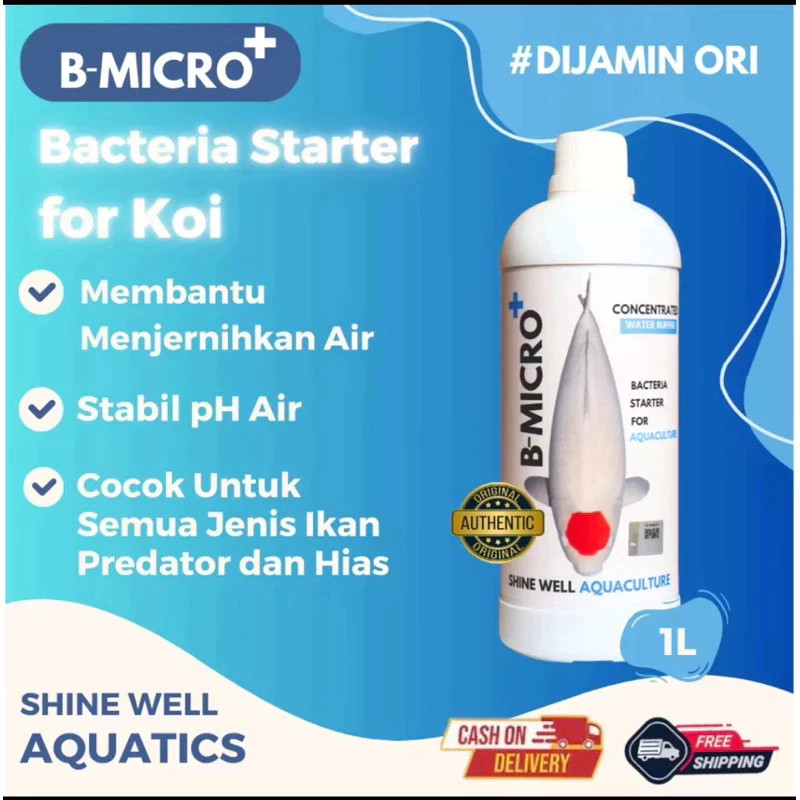 BMIKRO+ Bakteri Starter, Penjernih Air dan Pengurai Amonia Pada Aaquarium & Kolam Ikan hias