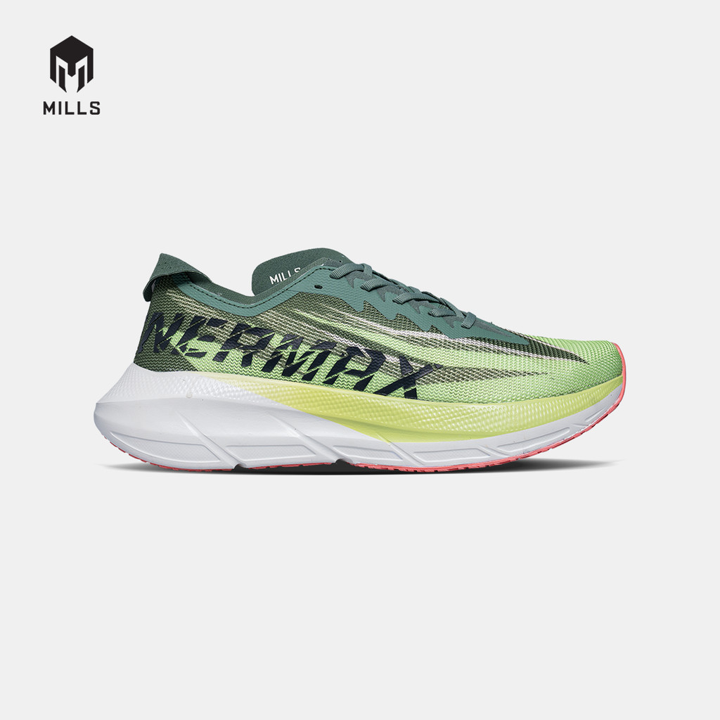 MILLS SEPATU LARI RUNNING SHOES ENERMAX CUSHION M3 OLIVE/LIME.GREEN/OFF.WHITE 9104202