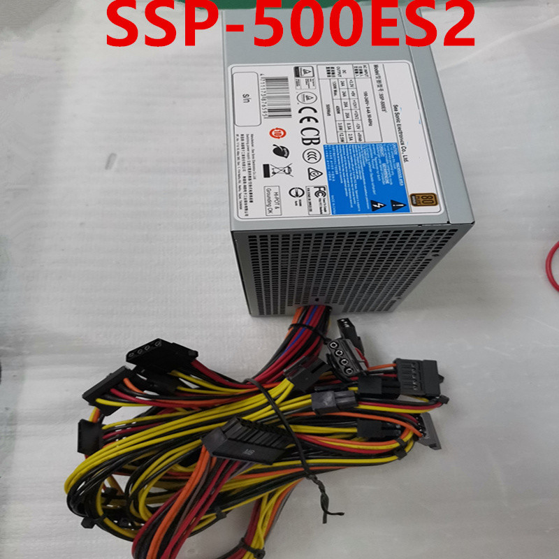 New Original PSU For Seasonic 80plus Bronze 500W Power Supply SSP-500ES2 SSP-500ES SS-500ES