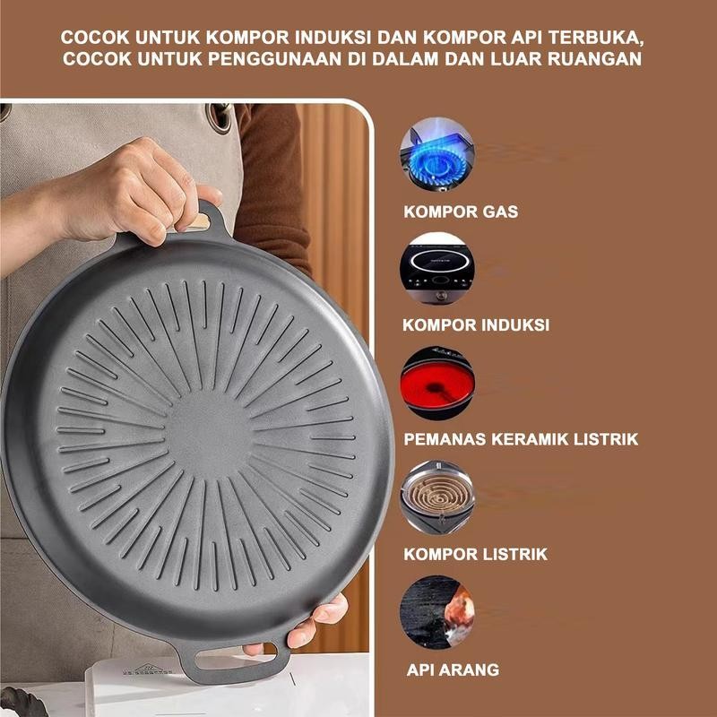 HOT SALE wajan anti lengket teflon anti lengket Grill Anti Lengket/Alat Grill PanggangPanggangan BBQ
