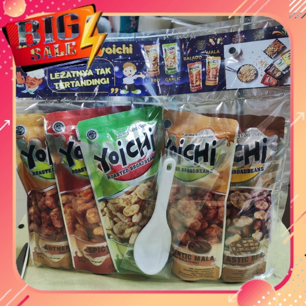 Cod yoichi Paket hemat 5 pc kacang koro oleh oleh khas surabaya kacang koro kupas bumbu