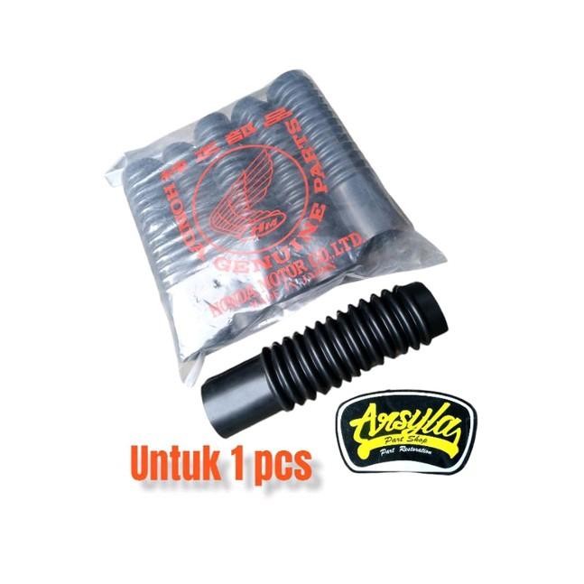 karet booth shock depan ori honda cb100 cb125 s90 90z benly - 1pcs original