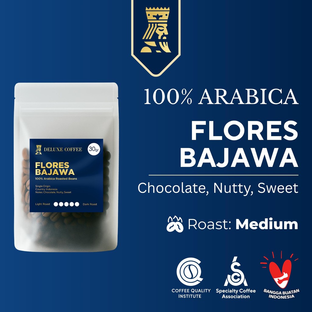 

Deluxe Coffee Mini Pack Biji Kopi Arabika Flores Bajawa Coffee Beans 100% Arabica