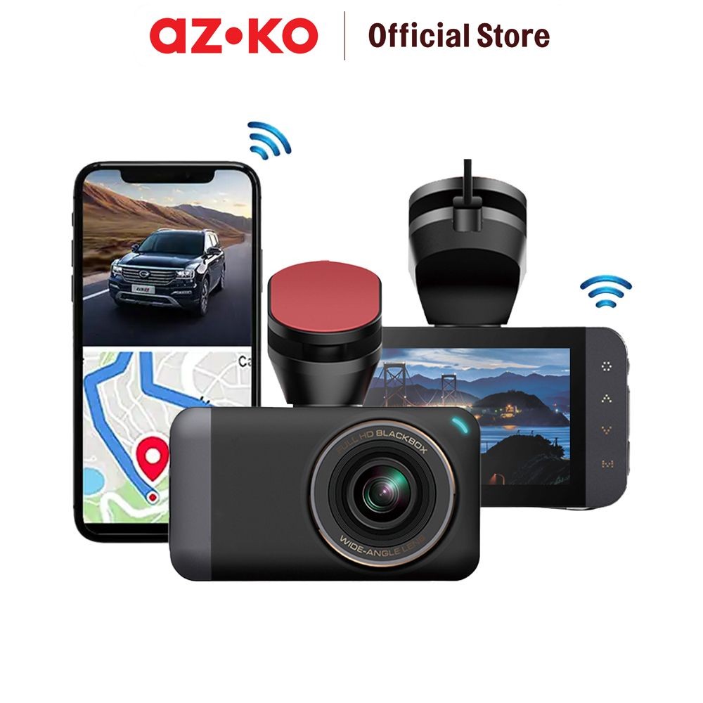 AZKO Otto Klasse Kamera Dashboard Mobil Front - Hitam Car Dash Cam Kamera Pengawas Mobil Spy Cam Car