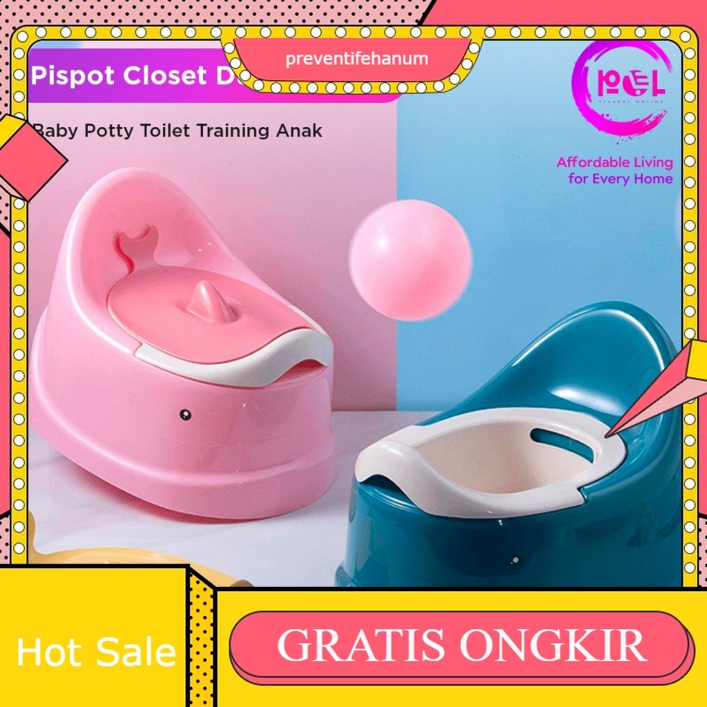 Alas Duduk Toilet Bayi Motif Paus