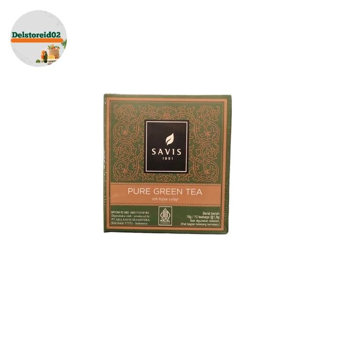 

Savis 1951 pure green tea (teh hijau celup) 18 gram