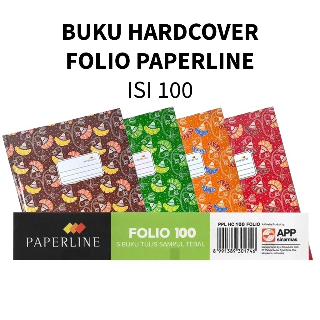 

❤️️Buku Tulis Hardcover Octavo A6 Paperline 100lbr/Octavo A6 100lb❤️️