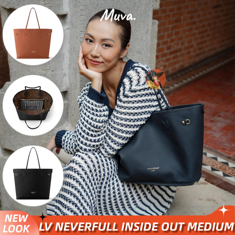Louis Vuitton LV Bag Neverfull Inside Out MM BAG Tas berukuran menengah