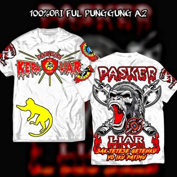 (COD) PASKER LIAR ORIGINAL kaos IKSPI Kera Sakti pasker liar kaos distro desain terbaru ikspi kera s