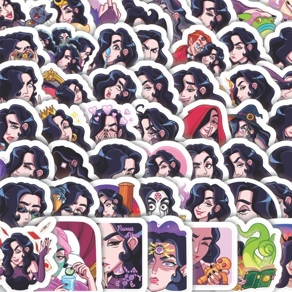 

Stiker Cutting Pack Stiker Funny Character Livinia The Violet Sorcerer Isi 100Pcs Series Aesthetic Lucu Keren Untuk Koper Bahan Vynil