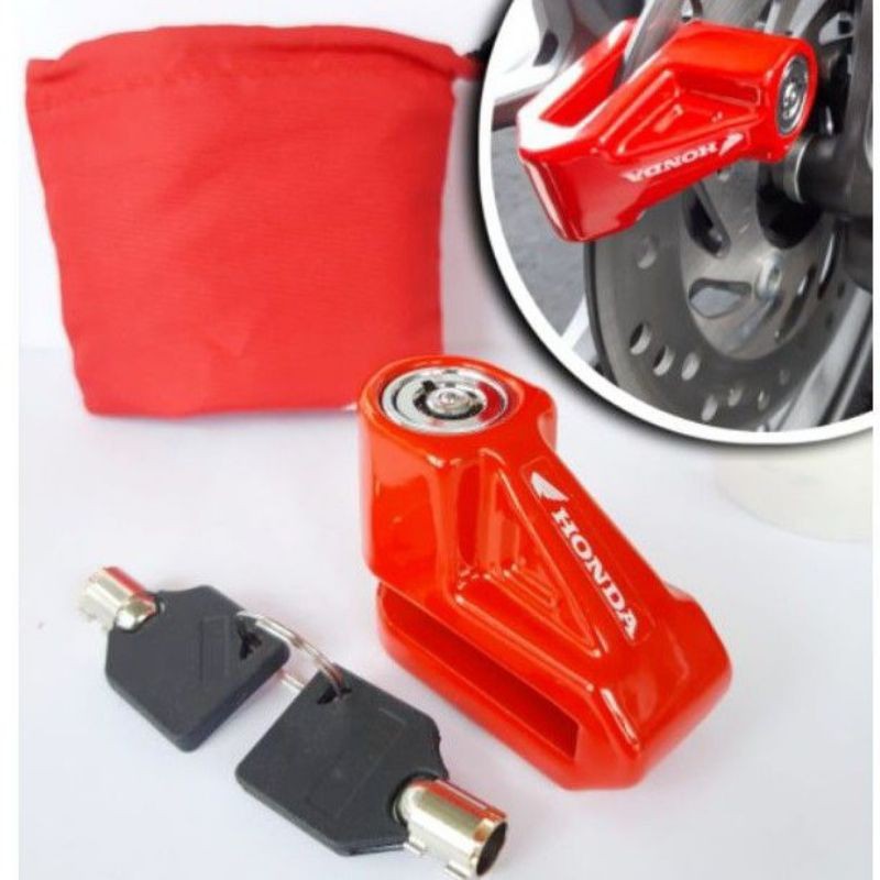 Kunci gembok honda / gembok motor cakram ori / disk lock cakram / gembok cakram ban