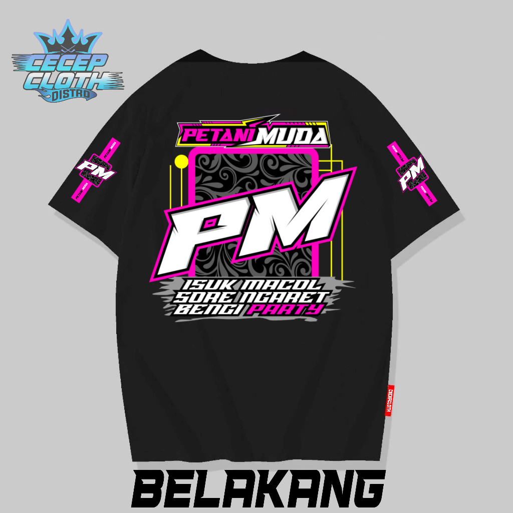 kaos distro PM petani muda lengan pendek